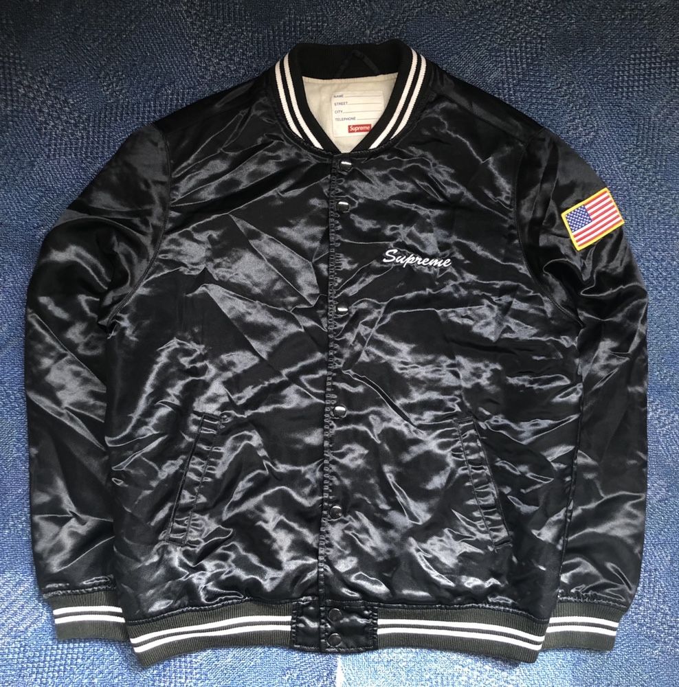 Supreme Flag Bomber Jacket ОРИГИНАЛНО мъжко яке - р.Л DEADSTOCK / RARE