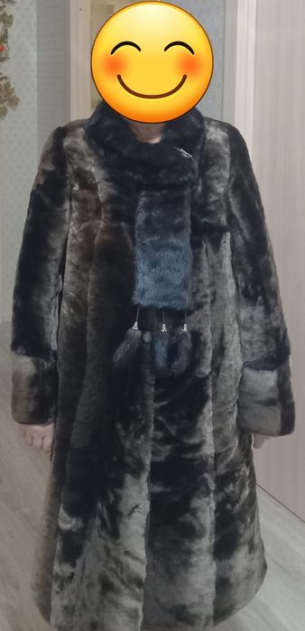 Продам новую мутоновую шубу( натуральная),размер 48-50