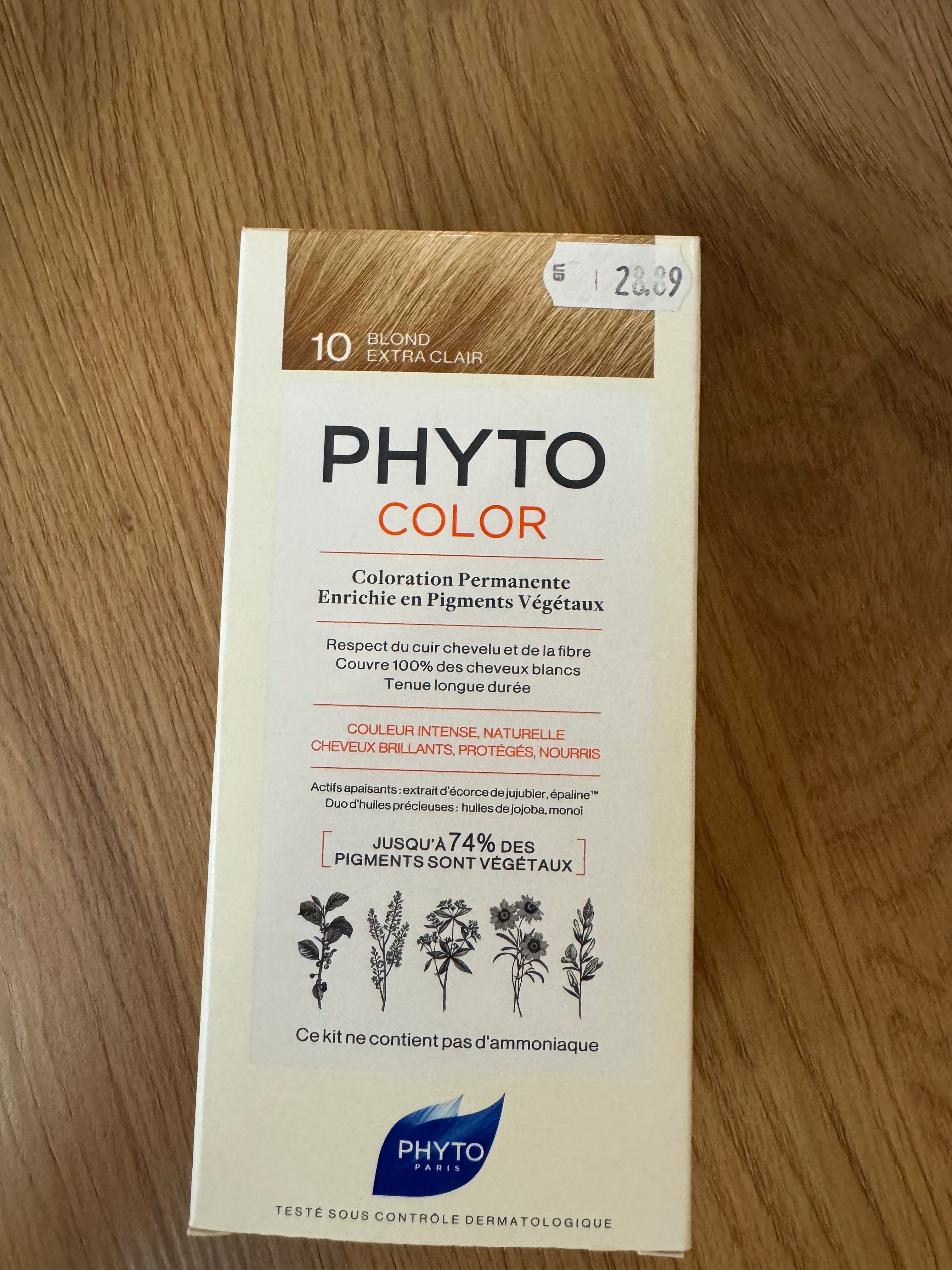 Боя за коса PHYTO COLOR 10 Blond extra clair