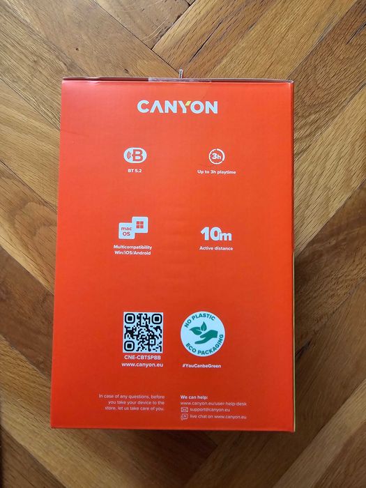Портативна колонка Canyon - BSP-8, черна, чисто нова