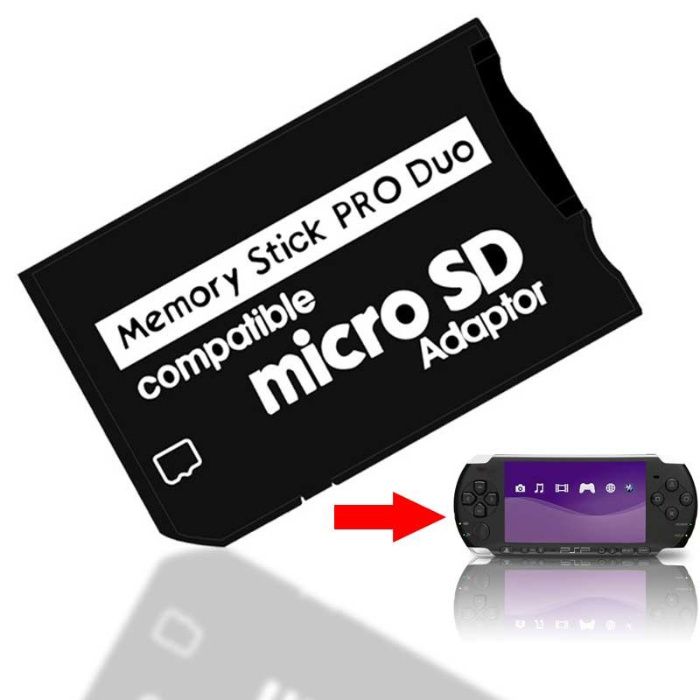 Adaptor Micro SD la Memory Stick Pro Duo pentru PSP camera Sony PRODUO