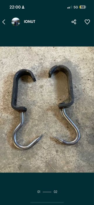 Carlige Macelarie Euro pt transport - Carcase Carne