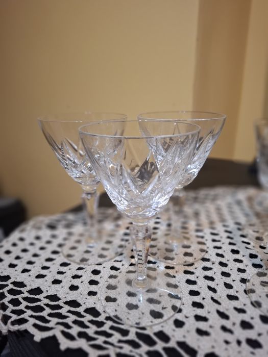 Кристални чаши  със столче