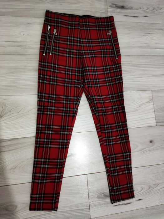 Pantaloni noi Zara model tartan Punk Rock Goth  dama M 38