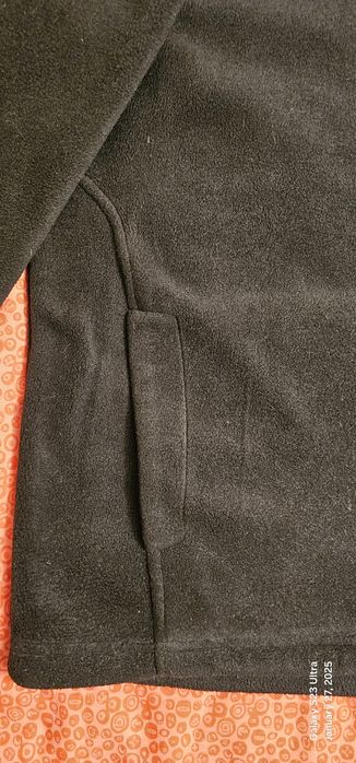 Jachetă Jack Wolfskin 3 în 1, neagră, M, ca nouă, polar detașabil