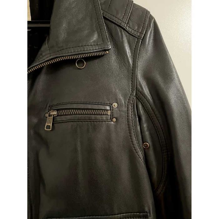 DIESEL, geaca bomber din piele, marime S