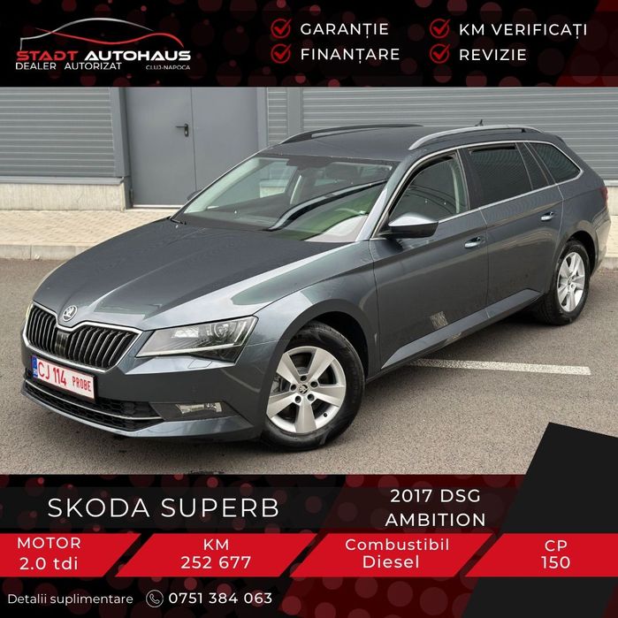 Skoda Superb GARANTIE 12 luni#Service la zi la reprezentanta#Euro 6