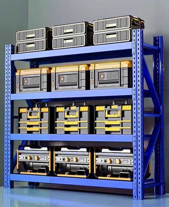 Металлические полки для гаражей/ стеллажи полностью из металла