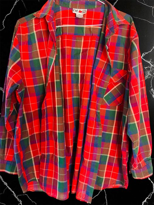 Cămașă bărbătească în carouri colorate – stil retro vibrant