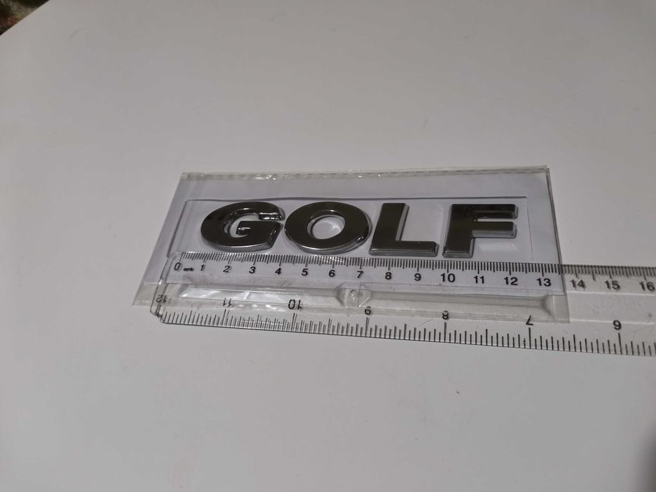 сребрист надпис Volkswagen Golf Фолксваген Голф