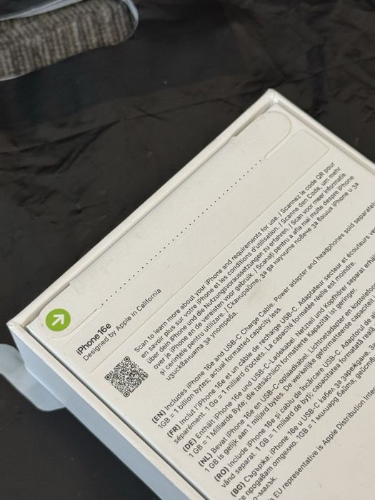 ЗАПЕЧАТАН 128GB iPhone 16e Гаранция Vivacom 2027 г. white Бял