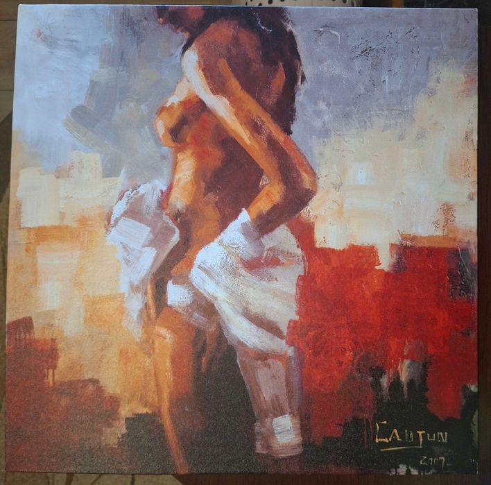Tablou nou canvas, print digital, nud femeie, 50x50 cm