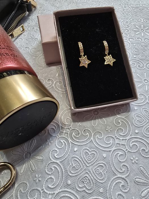 Cercei placati cu aur 14 karate