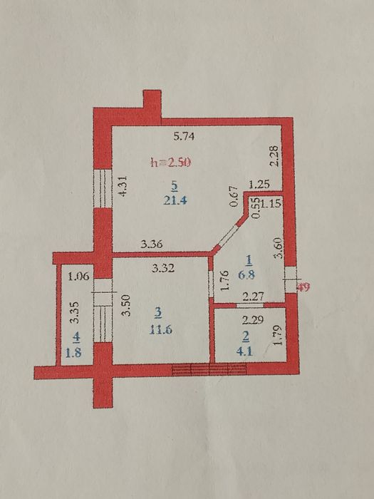 1ком. кв Нурсити 1 мкр