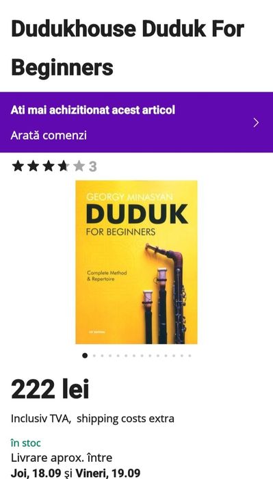 Duduk ( fluier armenian )