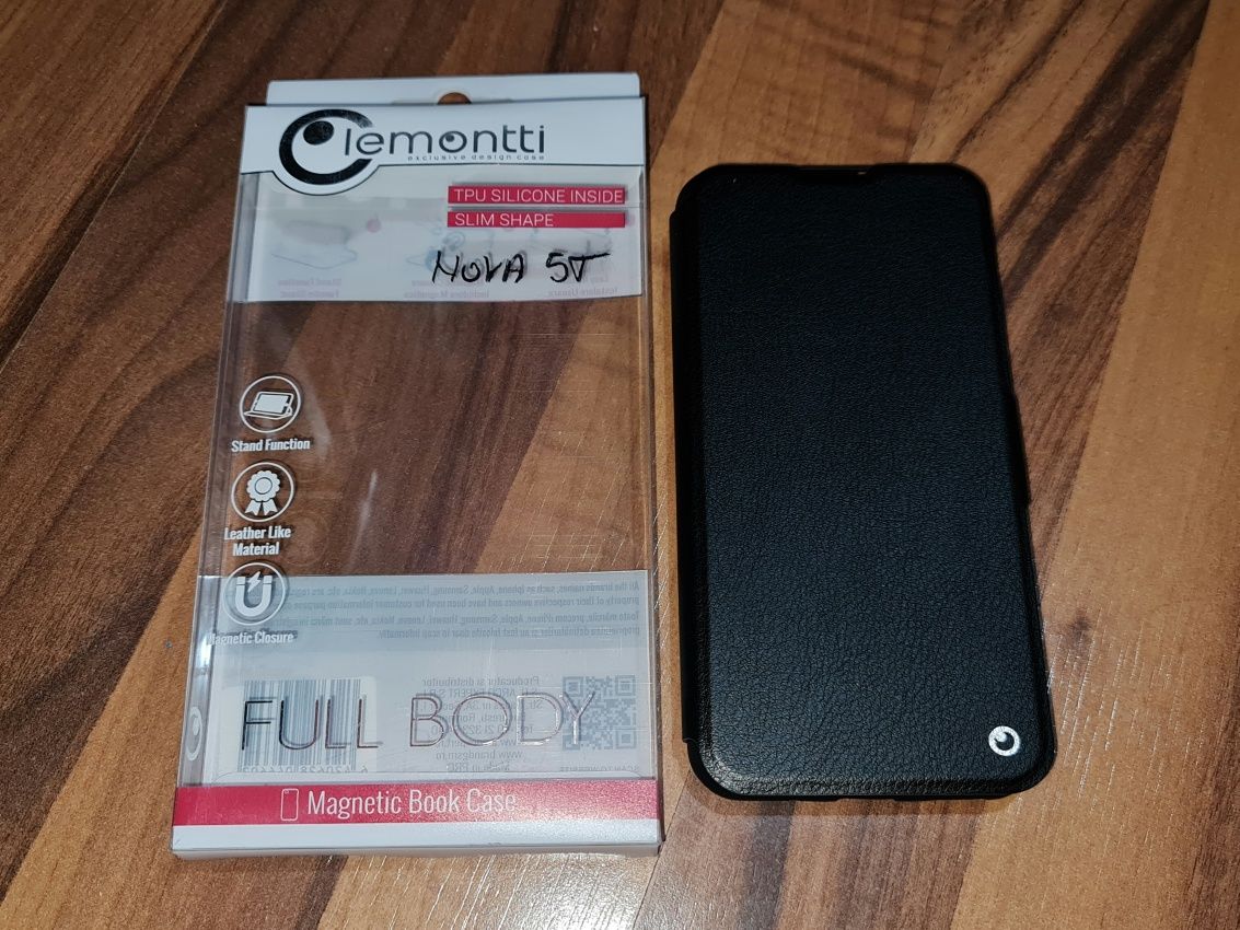 Husa flip originala Lemontti Magnetic Book Case Huawei Nova 5T