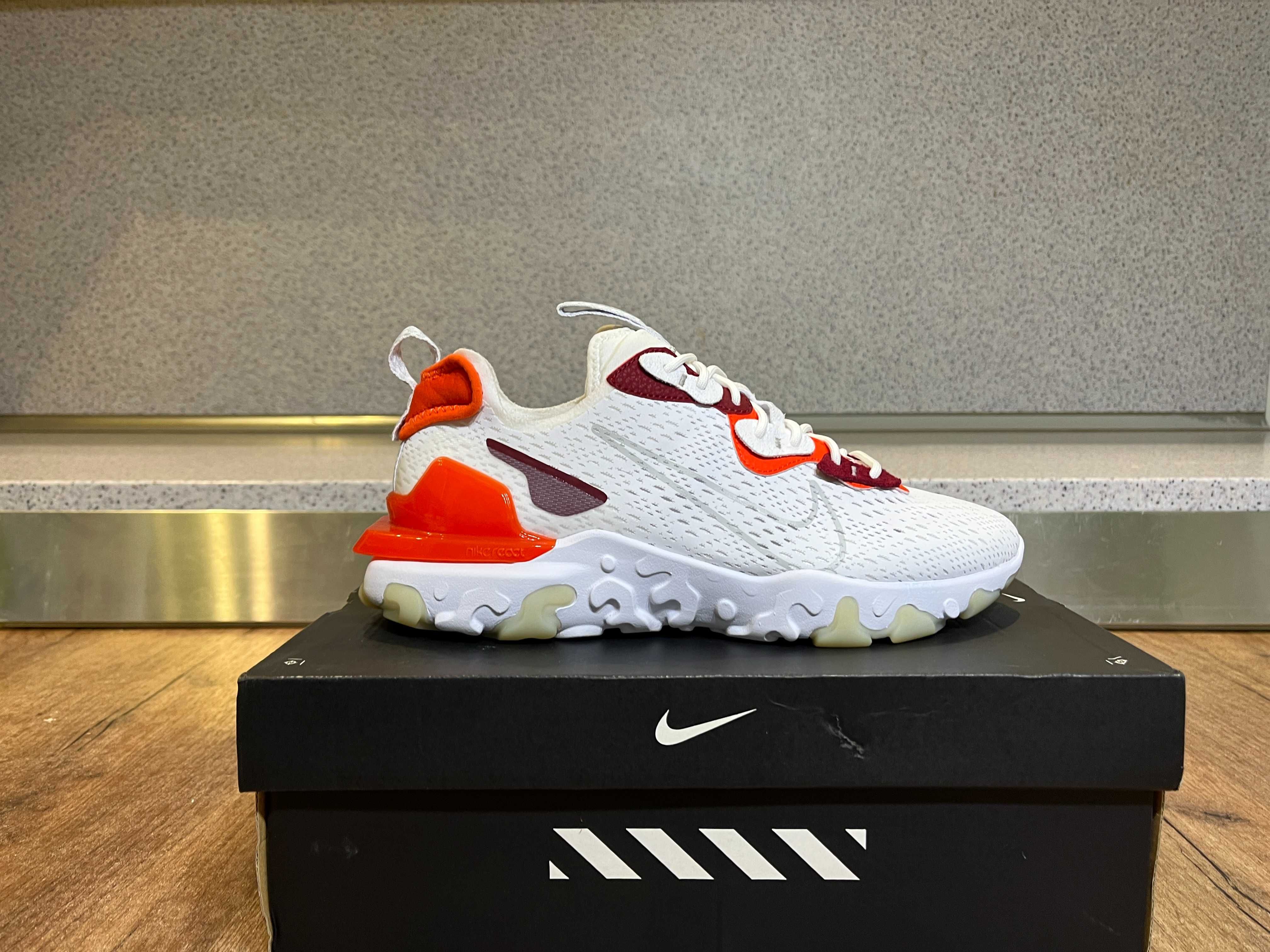 ОРИГИНАЛНИ *** Nike React Vision D/MS/X White Grey Orange
