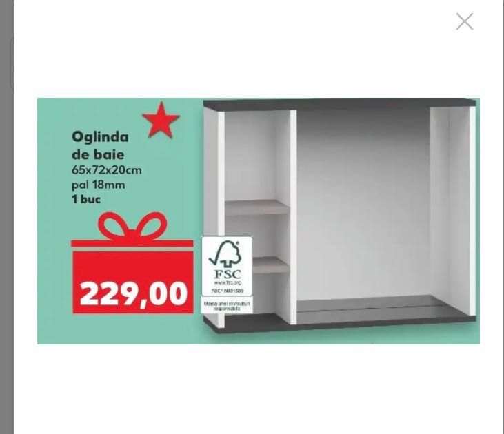 Vând oglinda baie și dulap pentru chiuveta