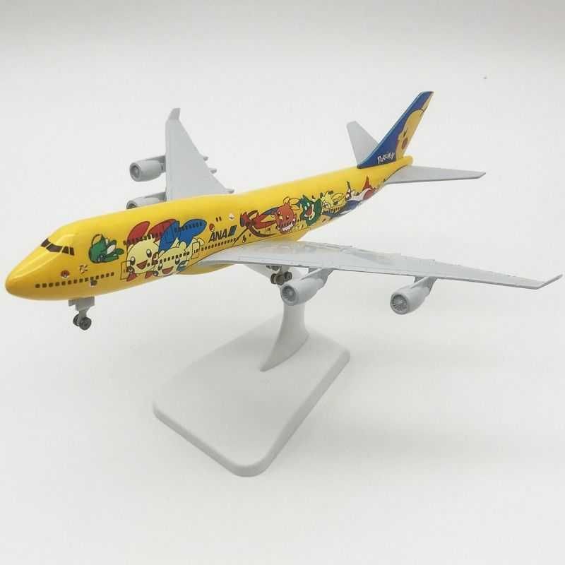 Macheta avion ANA JAPAN Pikachu B747 / 20 cm / metal