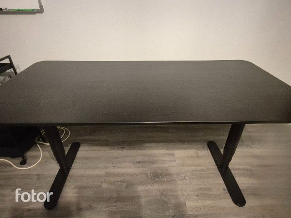 Birou IKEA BEKANT negru 120x80 cm - aproape nou