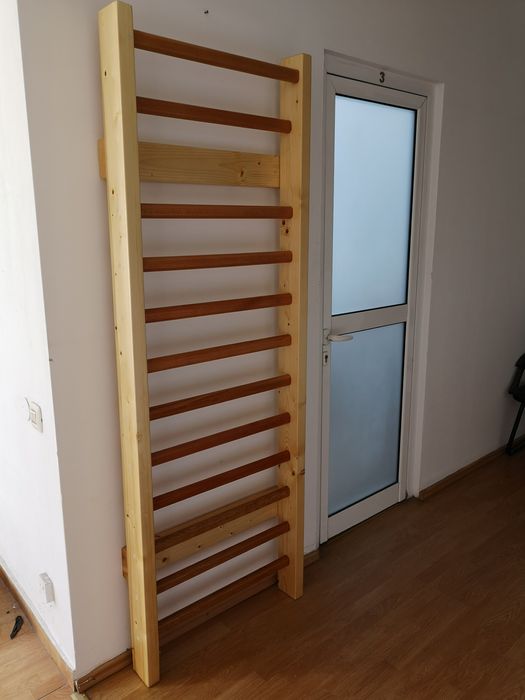 Spalier gimnastica 200/70 cm, 12 trepte, lacuit
