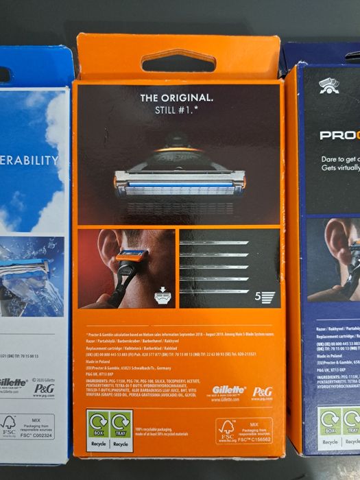 Aparat de ras Gillette Fusion, Gillette Fusion Proglide, Gillette Mach