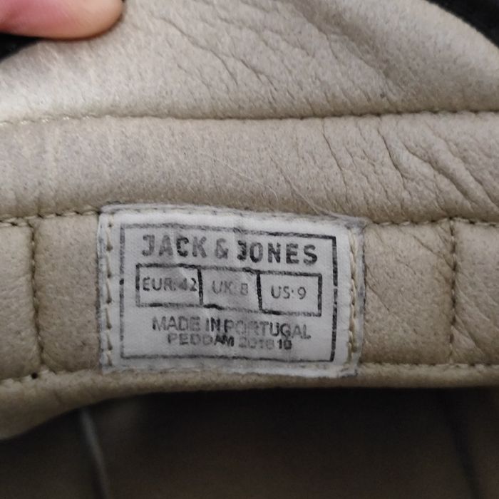 Кожени кецове Jack & Jones, високи, 42