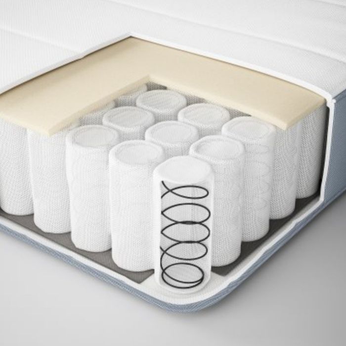 матрак с индив. пружини, твърд, 90x200 см