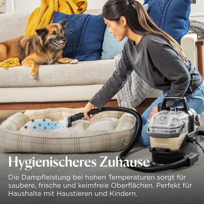 BISSELL SpotClean HydroSteam 3689N, перяща прахосмукачка с пара, 1000W