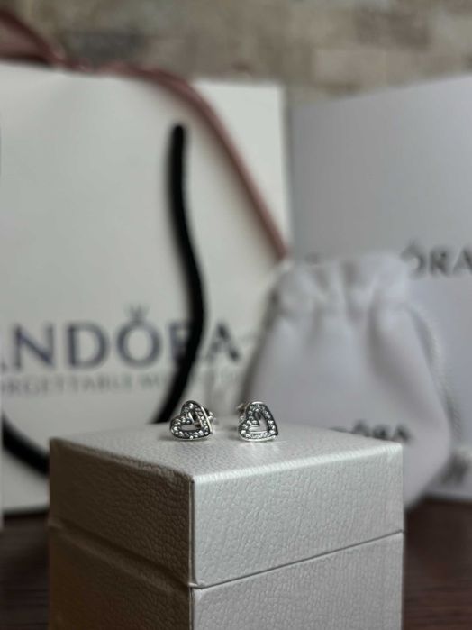 Обеци пандора - Сърца стъд