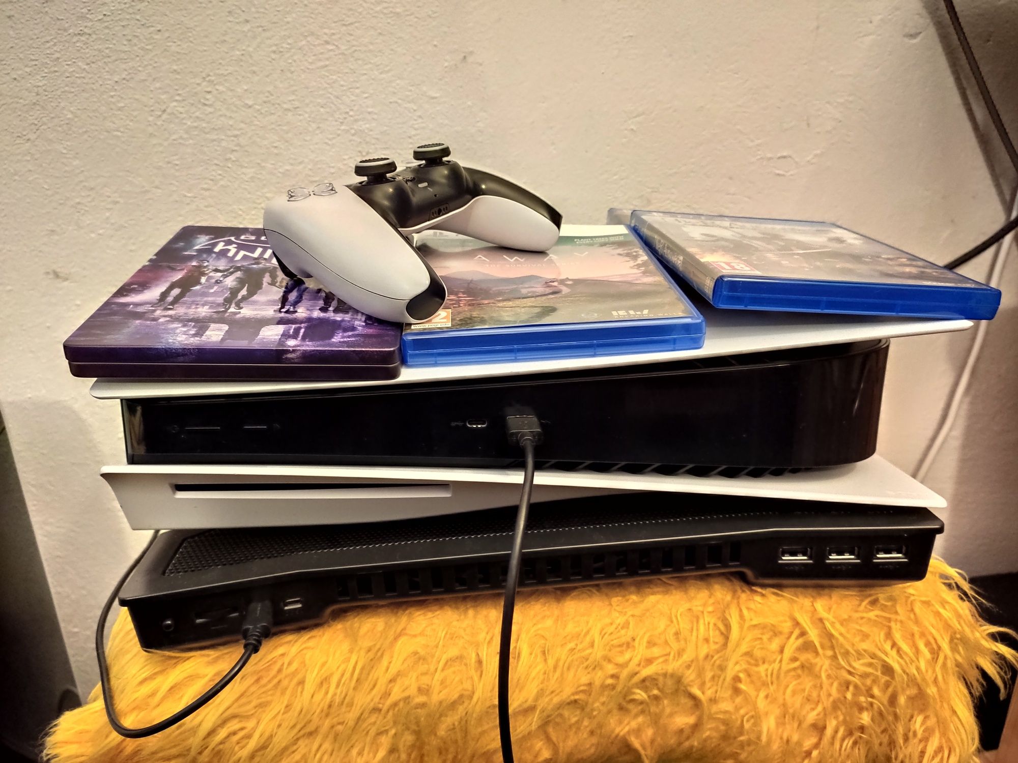 Playstation 5 диск версия + игри и джойстик PS5