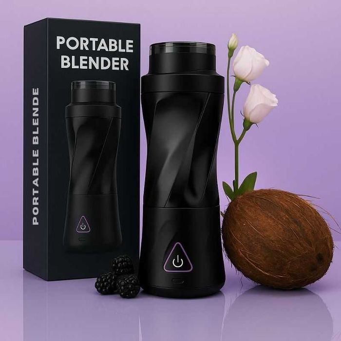 Blender Portabil USB – 700 ml, Baterie 6 000 mAh, Garanție 2 Ani