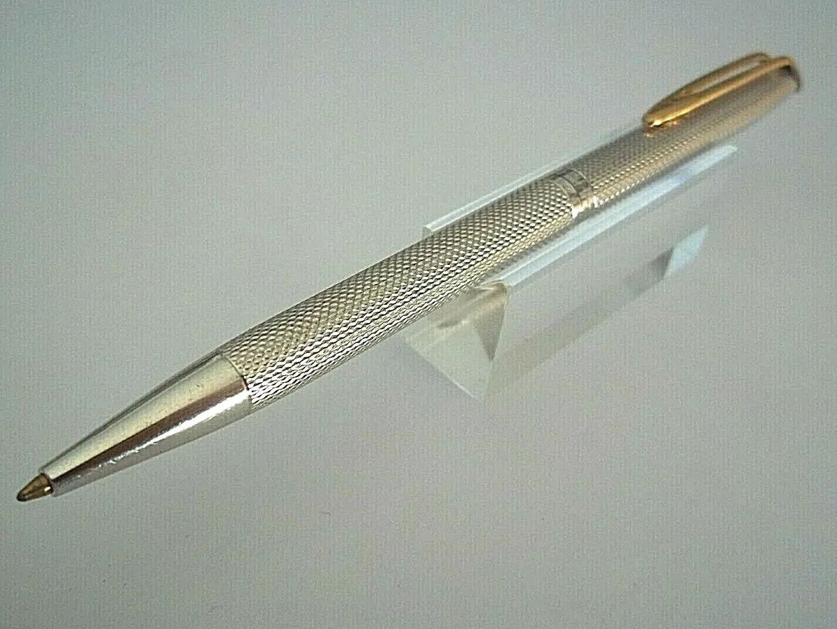 Rare Pix Waterman Argent Massif & Waterman CF Moire Silver Plated