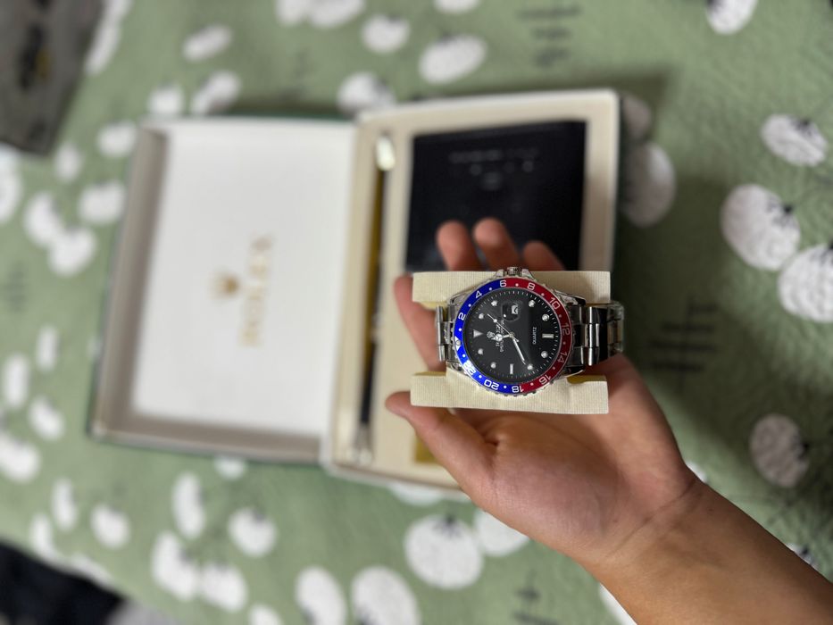 Набор Rolex: часы + браслет + визитница + запонки