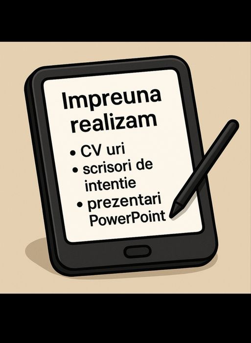 Realizez CV-uri profesionale+Scrisori de Intentie/Recomandare+PPT
