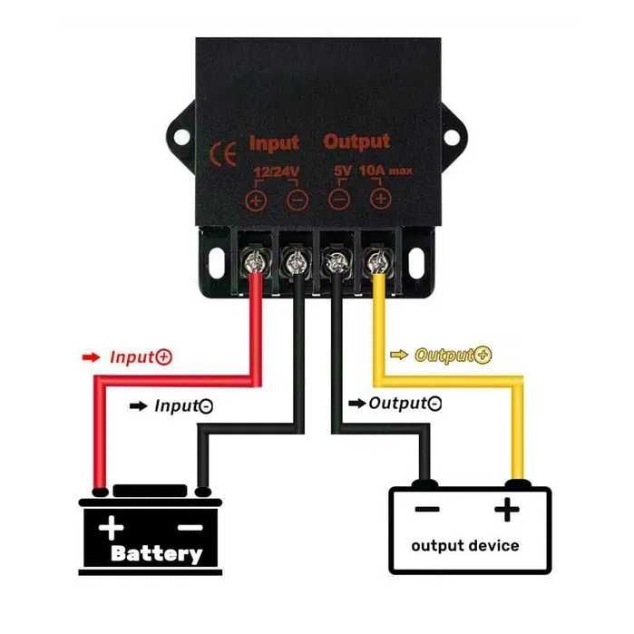 Convertor 24V in 12V DC-DC 30A Nou