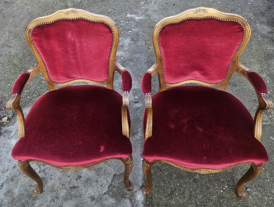 Pereche fotolii stil Louis XV