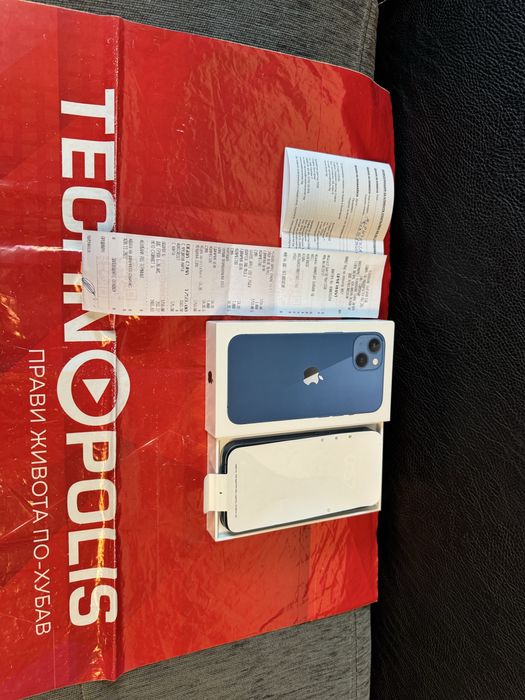 ***128GB iPhone 13 Technopolis Гаранция 2024г. Blue / Син