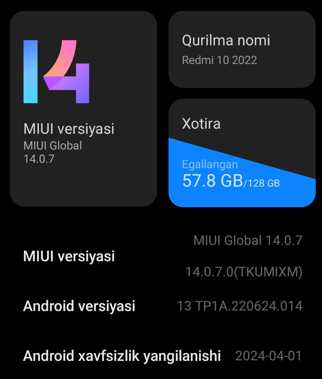 Redmi 10 2022 full