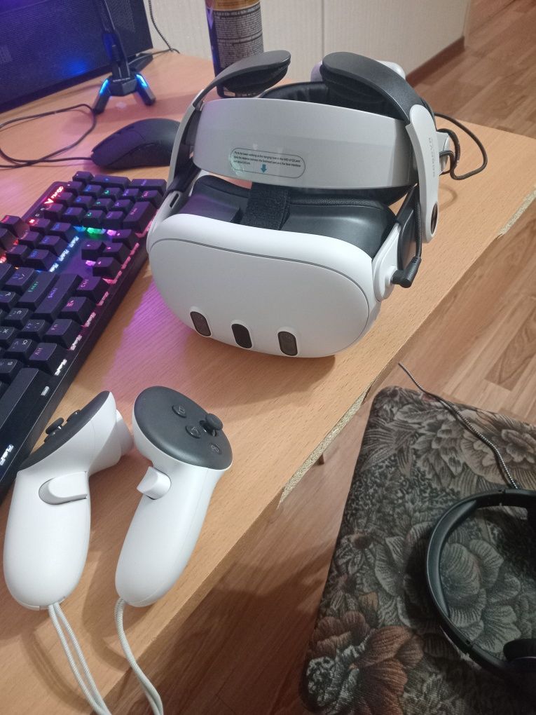 Meta Quest 3 512gb+BoboVr m3 pro+link