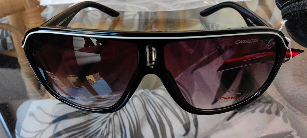 Ochelari de Soare Retro – Negru, Stil Carrera, Protectie UV, Noi