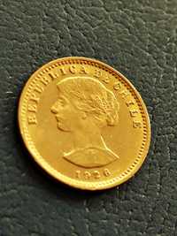 20 песо/2 кондора 1926 год.,Чили, злато 4.07 гр.900/1000 (21.6 карата)