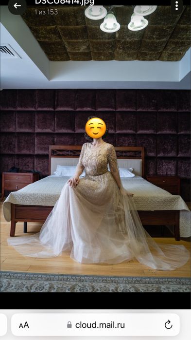 Вечернее платье с камнями