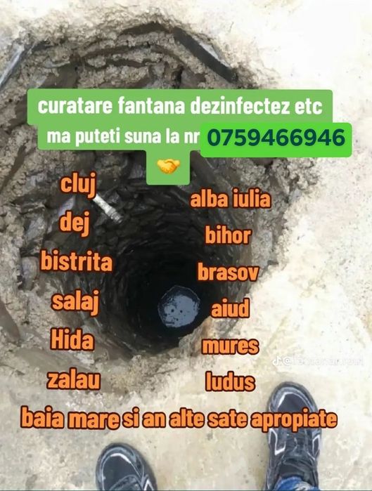Fantanar curat adâncesc fântâni