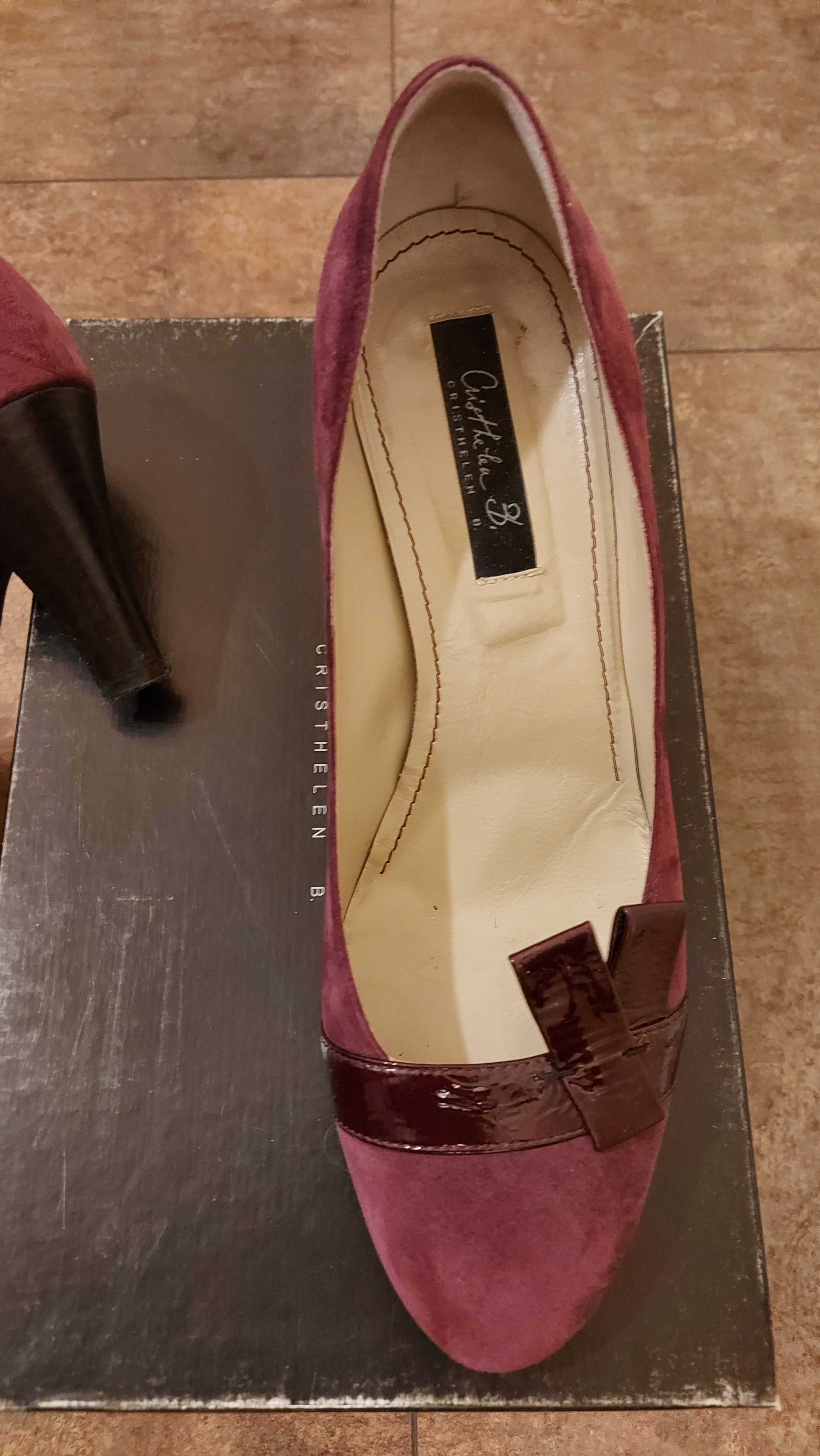 Дамски обувки Christhelen B., 39 номер, естествена кожа и велур