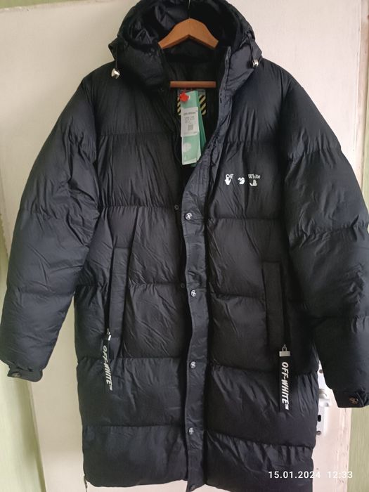 Off-White-Мъжка Парка.