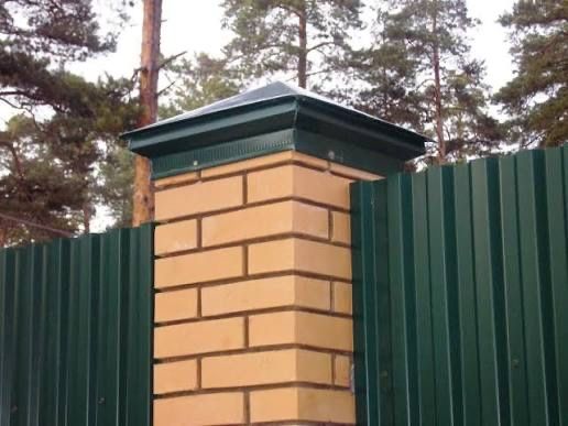 Колпак крышка на забор парапет металлический