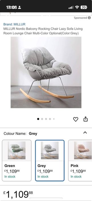 Fotoliu tip balansoar