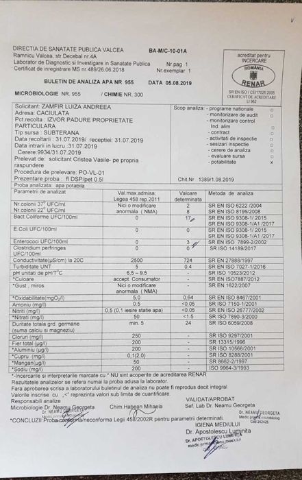 Teren / padure cu izvor apa termanala si izvor mineral