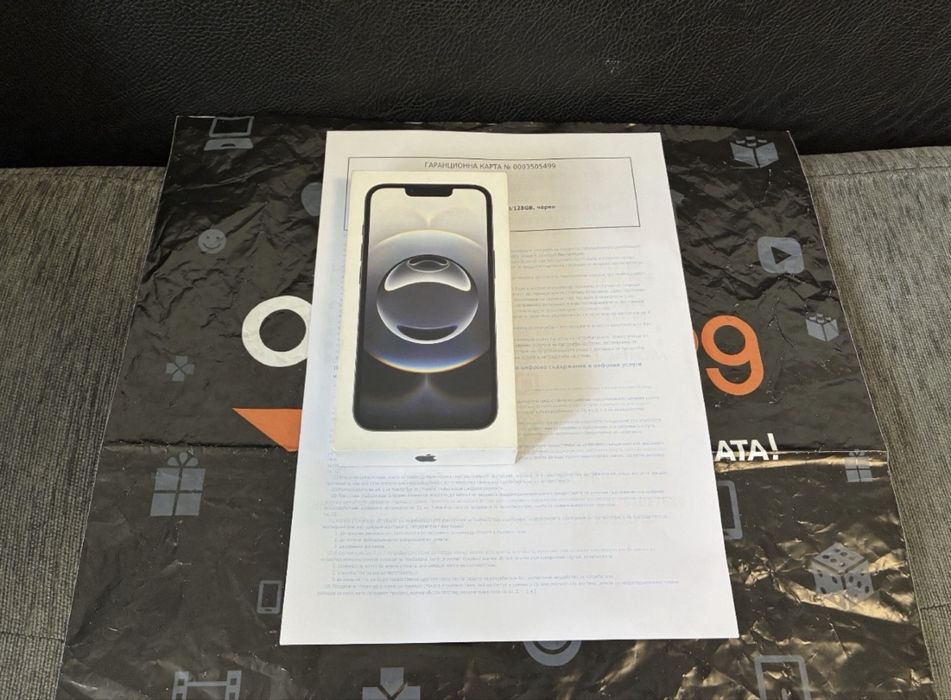 ***ЗАПЕЧАТАН 128GB iPhone 16e Ozone Гаранция 2027 Black Черен / 16 e